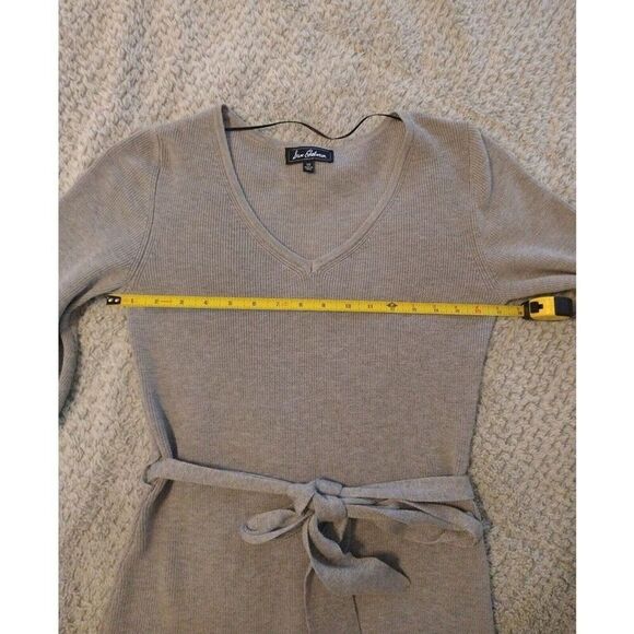 Sam Edelman vneck puff sleeve dress Gray xs boho feminine Cottage Core - Picture 7 of 8